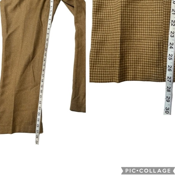 Vtg Lauren Ralph Lauren Wool Angora Houndstooth Collegiate Straight Leg Pants 10 - Picture 11 of 13